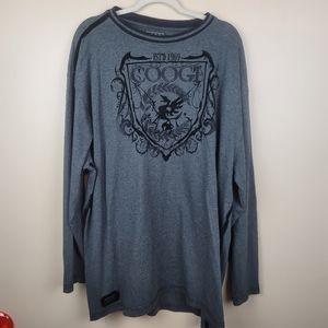 Coogi Mens Gray Pullover size 4XL